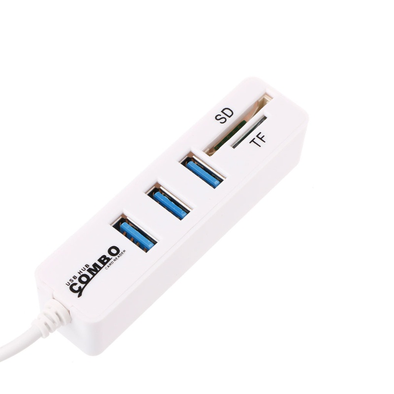 Bộ Chia 3 Cổng USB 2.0 + Đầu Đọc Thẻ USB One