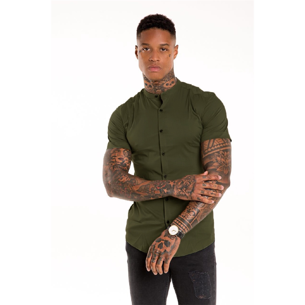 Áo sơ mi ngắn tay thoáng khí phong cách thể thao thời trang cho nam