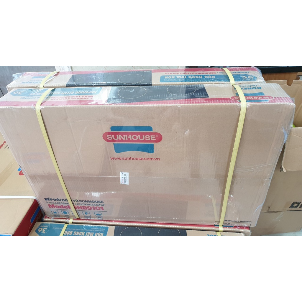 Bếp Đôi Điện Từ Âm Kính Sunhouse SHB9101