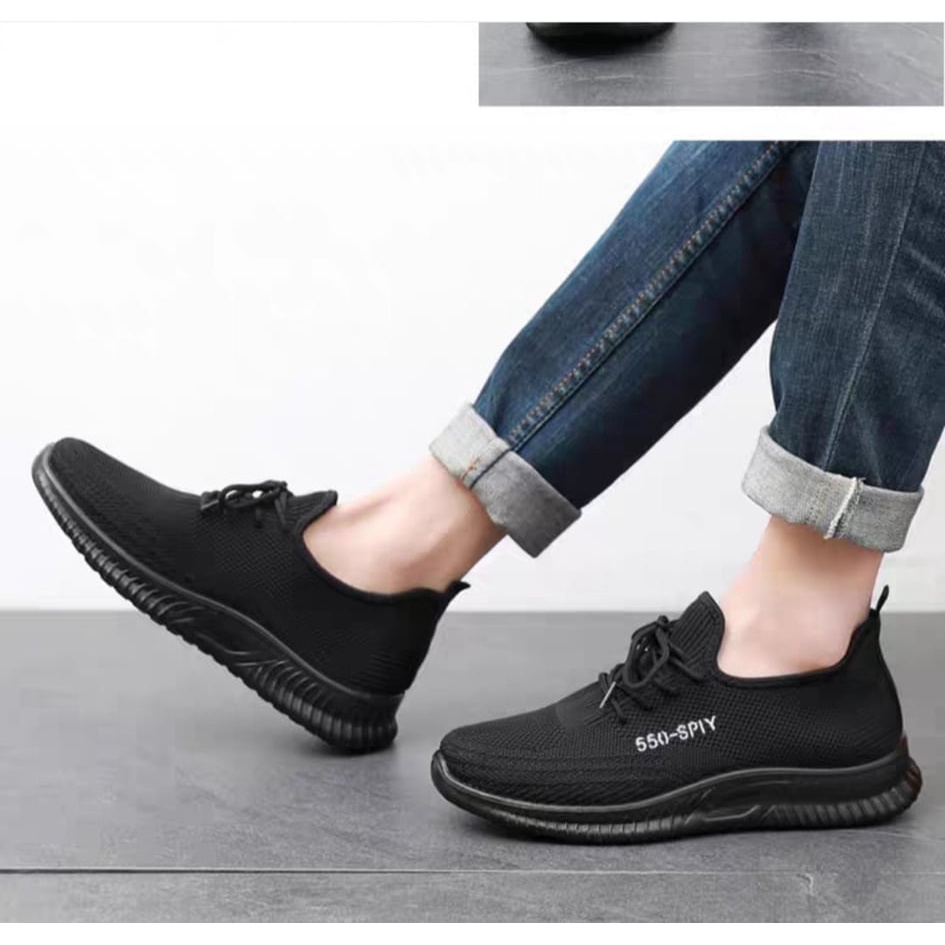 Giầy thể thao nam đế siêu nhẹ đa năng màu đen  hot trend siêu đẹp trẻ trung năng động