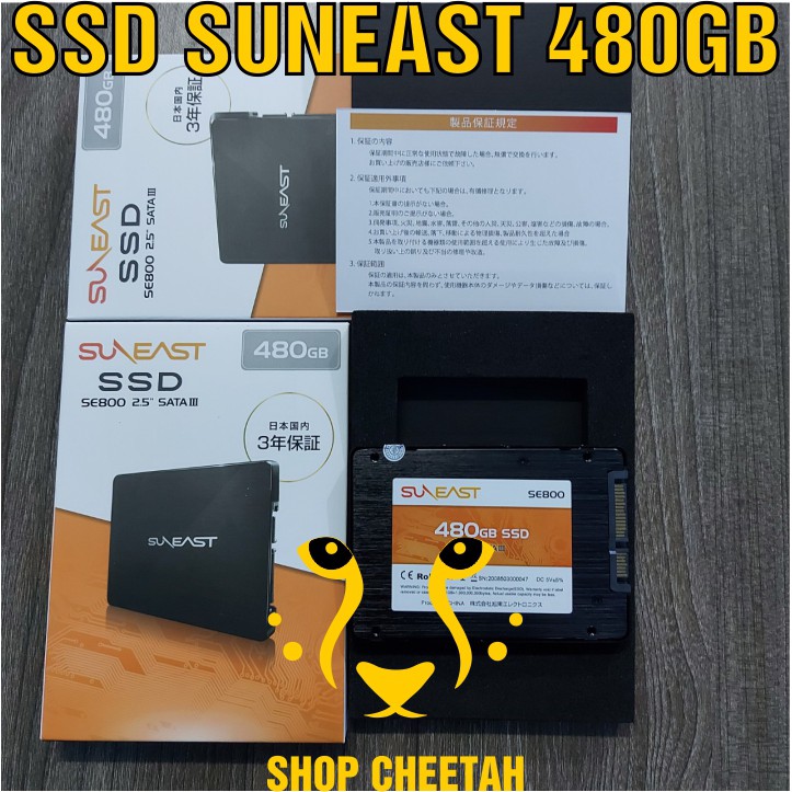 Ổ cứng SSD SunEast 480GB nội địa Nhật Bản – CHÍNH HÃNG – Bảo hành 3 năm – SSD 480GB – Tặng cáp dữ liệu Sata 3.0