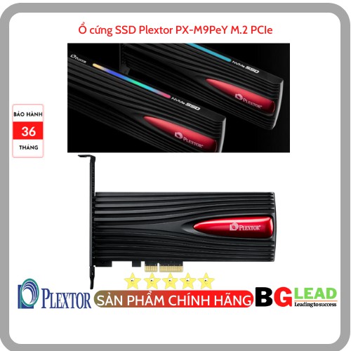 Ổ cứng SSD Plextor PX-512M9PeY 256GB-1TGBPX-M9PY+ M.2 PCIe có tản nhiệt  - Chính hãng, Mai Hoàng phân phối và bảo hành