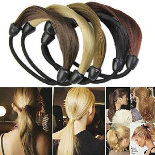 Dây cột tóc kiểu dáng tóc giả co giãn dùng để cột tóc đuôi ngựa