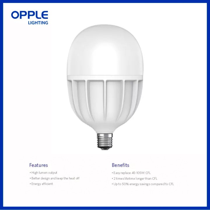 Đèn LED OPPLE Eco Save 1 High Power Bulb E27 20W - Chính Hãng