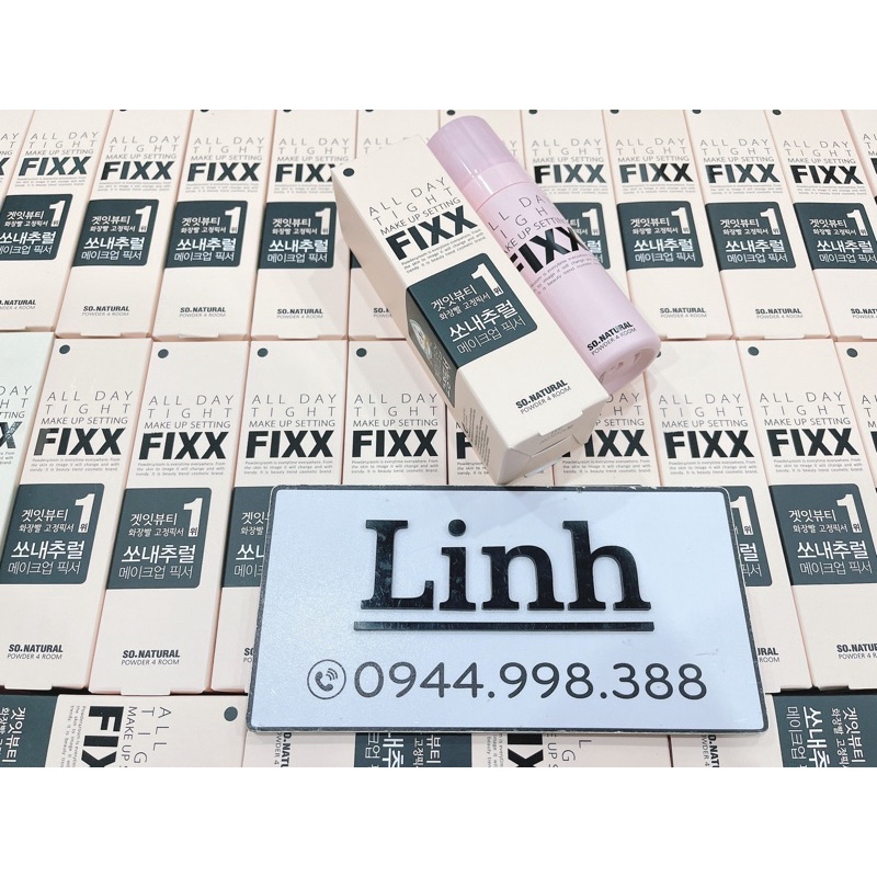 Xịt Khóa Nền Trang Điểm So Natural All Day Tight Make Up Setting Fixx 75ml l Nhập Khẩu Chính Hãng Hàn Quốc