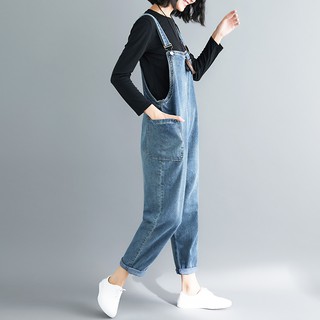 (Q009) Quần yếm jeans nữ bigsize
