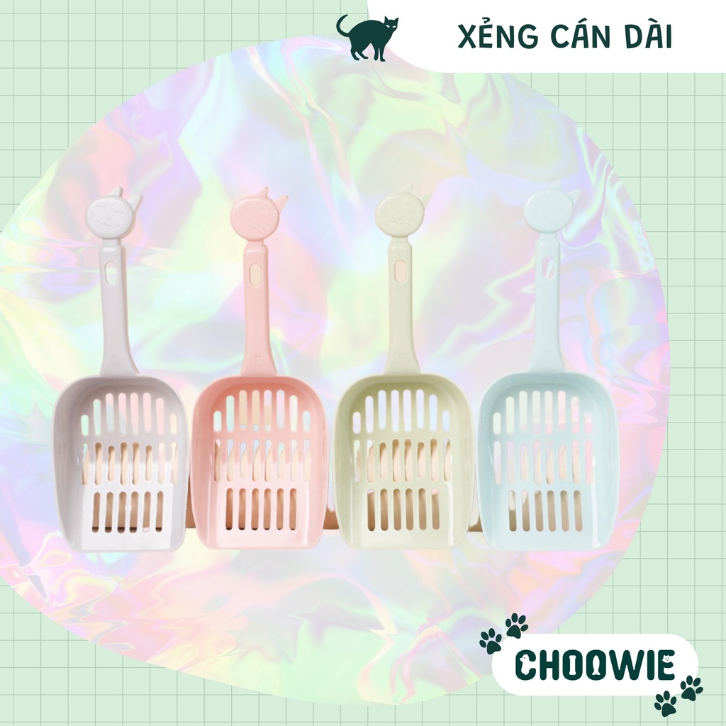 Xẻng xúc cát vệ sinh mèo nhiều hình dáng, kích thước - Inbox để lựa màu
