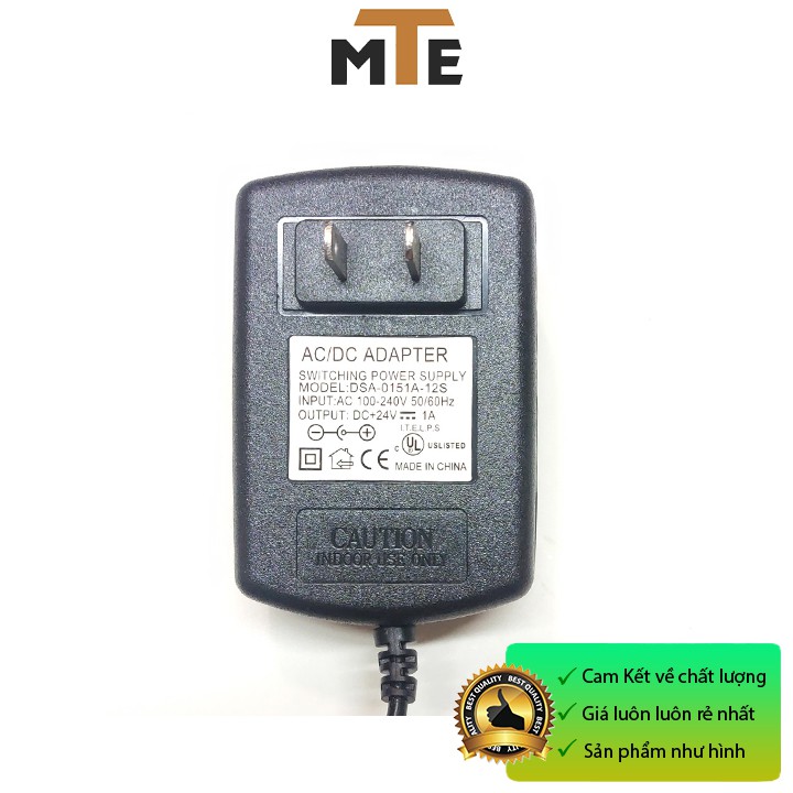 Nguồn adapter 24V 1A jack DC 5.5 * 2.1 mm