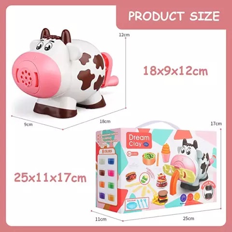 ĐỒ CHƠI ĐẤT NẶN BÒ SỮA TẠO HÌNH THEO KHUÔN - ĐẤT NẶN AN TOÀN SIÊU NGỘ NGHĨNH CHO BÉ