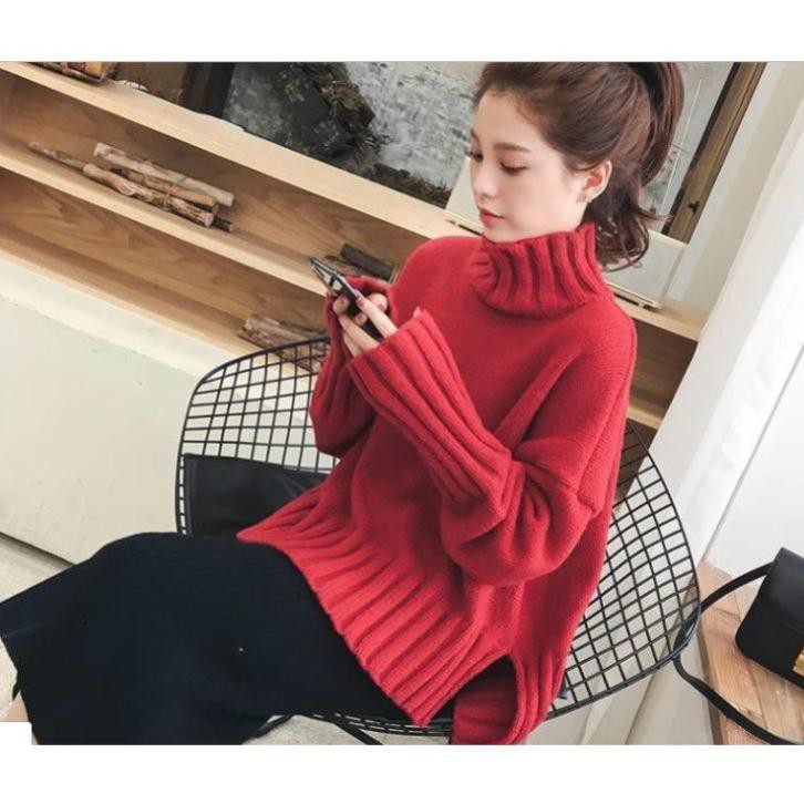 Tết Chất Xịn - Áo Len Nữ Cổ Lọ Sang Chảnh Hàng Quảng Châu Cao Cấp Chất Đẹp DS8 . ' # ་ : 🌸