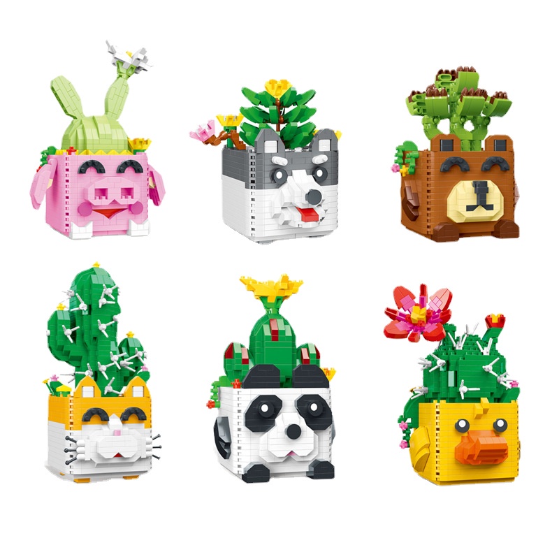 Đồ Chơi Lắp Ráp Chậu Cây Cảnh 97005-97040