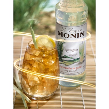 Siro Monin sả (lemon grass) chai 700ml. Hàng Công ty có sẵn giao ngay