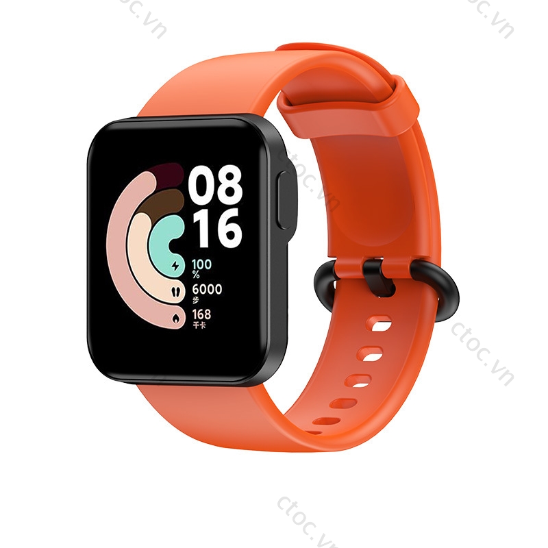 Dây đeo đồng hồ chất liệu silicon thoải mái thay thế cho Xiaomi Mi Watch Lite