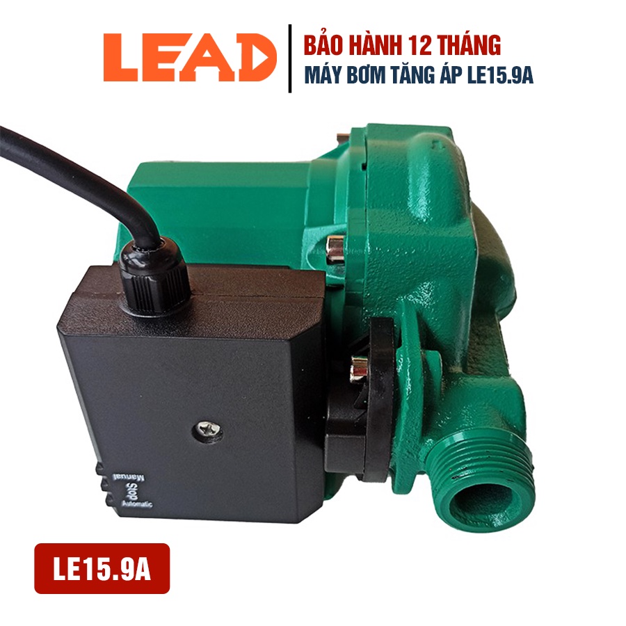 Máy bơm tăng áp tự động LEAD LE15.9A công suất 100W chuyên dùng cho máy giặt, nóng lạnh