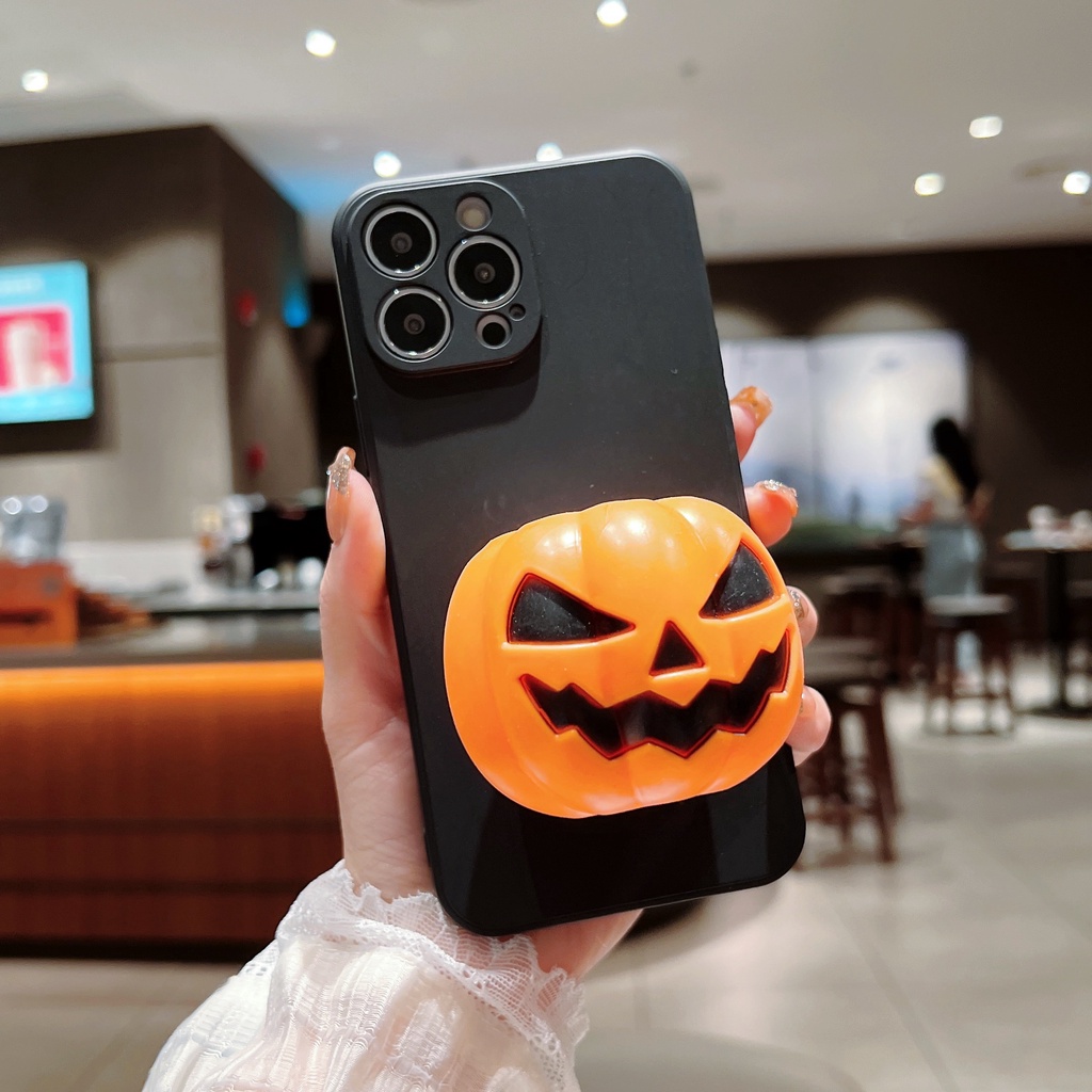 Ốp Điện Thoại Họa Tiết Quả Bí Ngô Halloween 3D Dành Cho iphone 13 mini 12 pro MAX 11 X XR XS MAX 5 5S 6 7 8 PLUS
