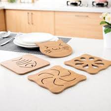 MIẾNG LÓT CỐC ĐĨA NỒI BẰNG GỖ SANG CHẢNH 9,5CM-2193- Home Store 88
