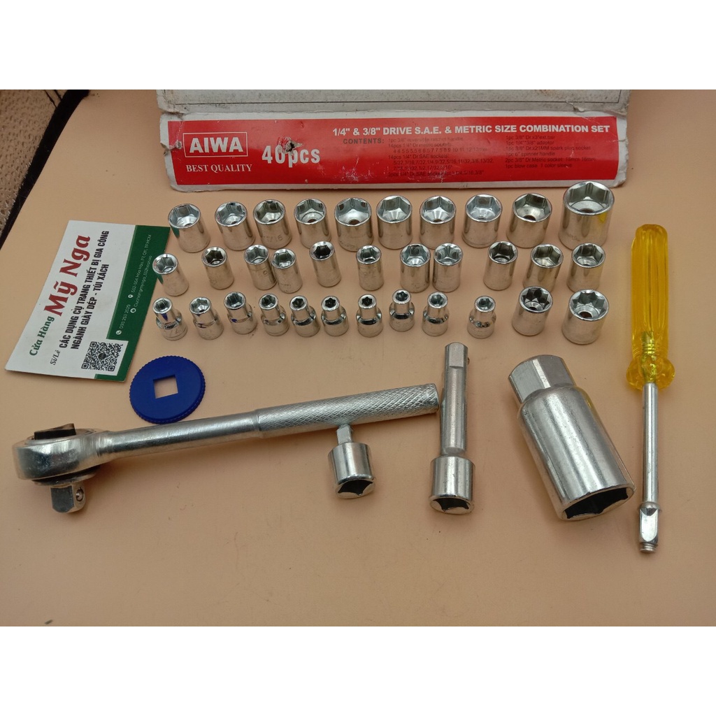 Combo Bộ 40 chi tiết tiện lợi siết mở ốc