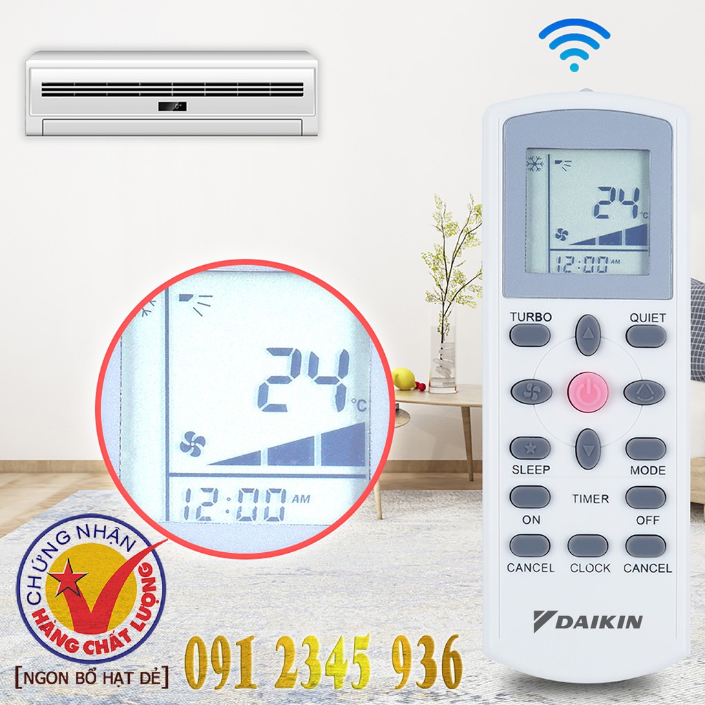 Điều khiển DAIKIN &quot;HÀNG ĐẸP&quot; cho điều hòa. (Mẫu số 4)