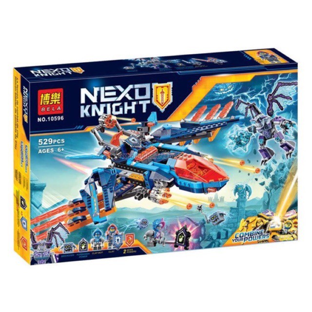 - Đồ chơi Lego nexo 10596 - máy bay chiến đấu của clay