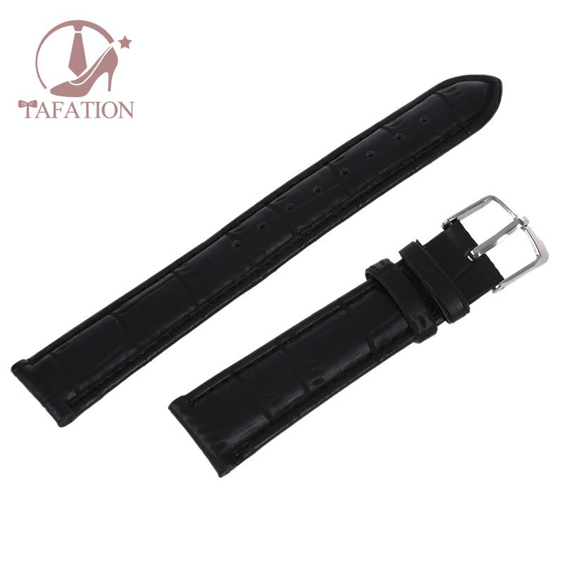 Dây Đeo Đồng Hồ Bằng Da PU 18mm Có Khóa Hợp Kim Thời Trang
