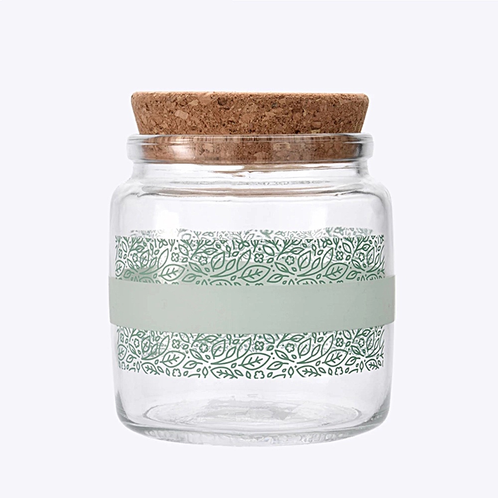 Hũ Thủy Tinh 850ml Có Nắp Đậy Đựng Thực Phẩm Khô / Kẹo / Thực Phẩm Kiểu Dáng Đơn Giản