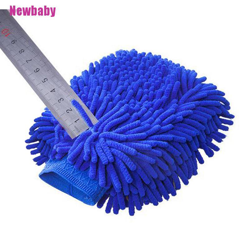 Găng Tay Rửa Xe Bằng Sợi Microfiber Chenille Mềm Mại Cho Xe Hơi