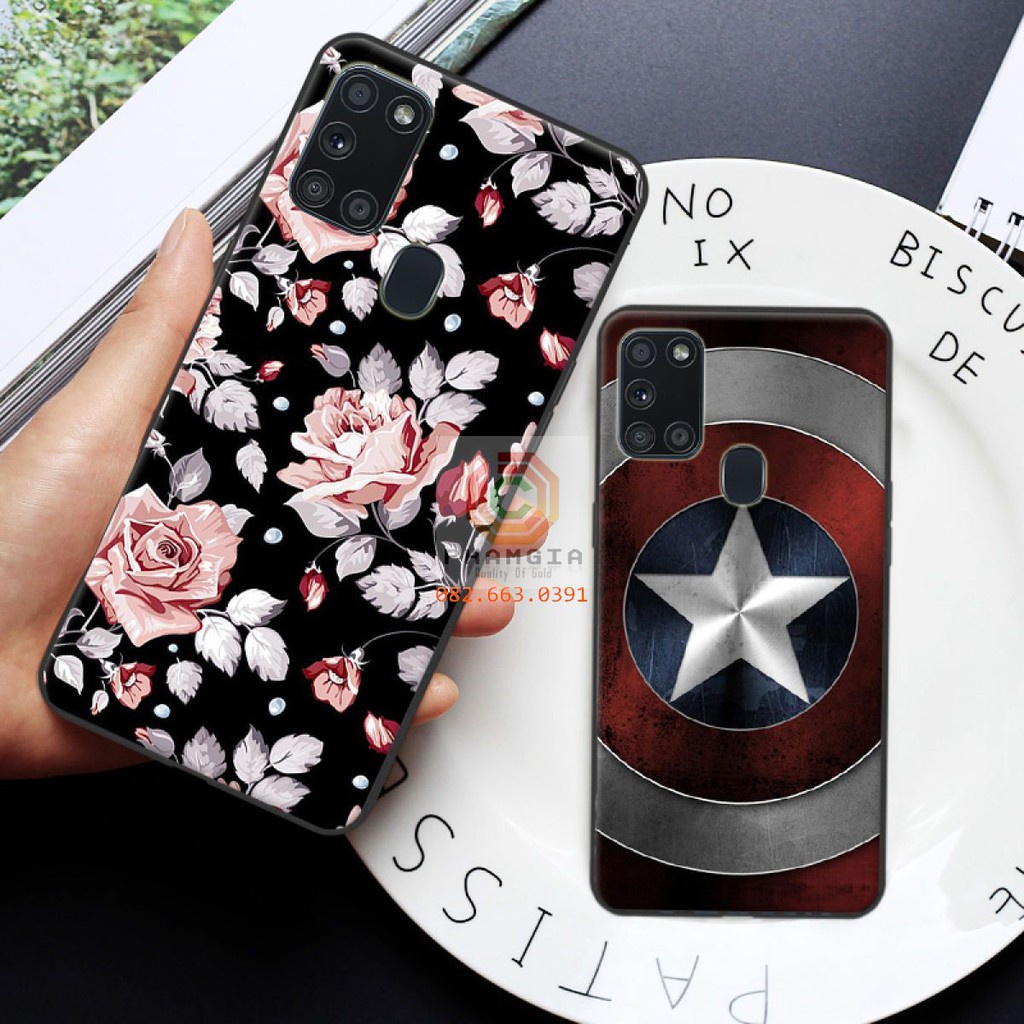 Ốp lưng ép kính Samsung A21S IN HÌNH THEO YÊU CẦU