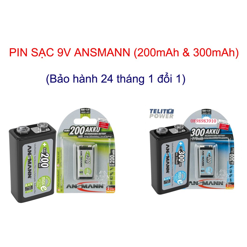 ANSMANN Pin sạc cao cấp NiMH E-200mAh
