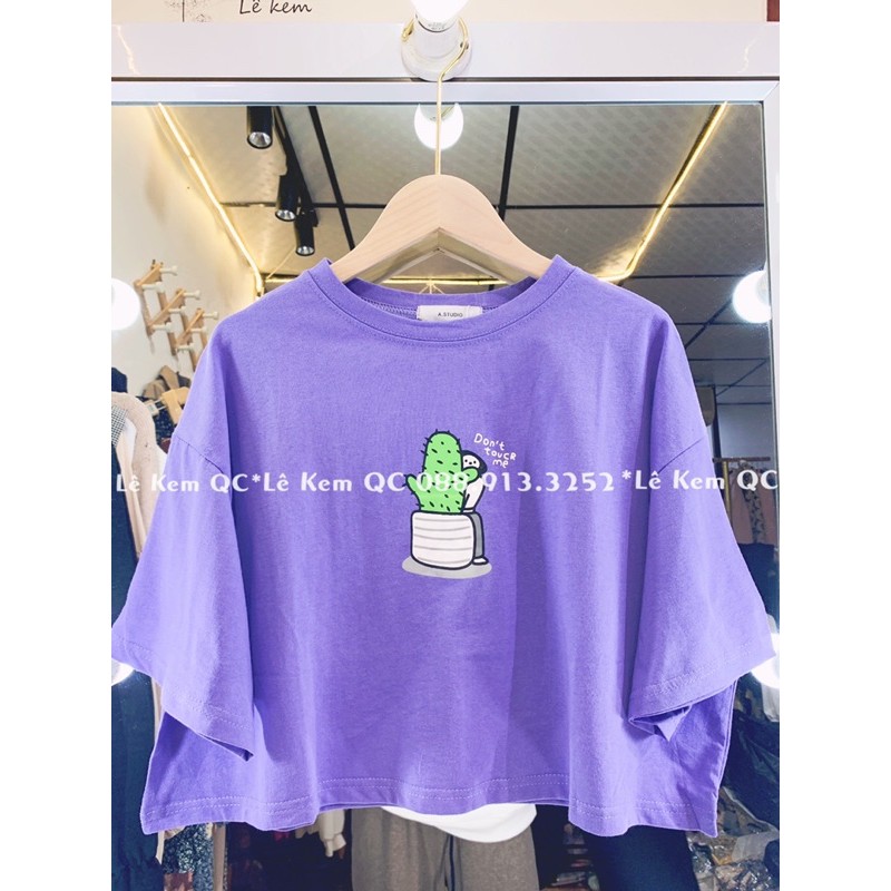 Áo Phông Croptop Chất Dày Mịn