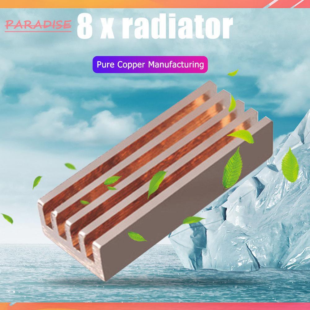 Bộ 8 Miếng Dán Làm Mát Bằng Đồng Tản Nhiệt Cho Laptop