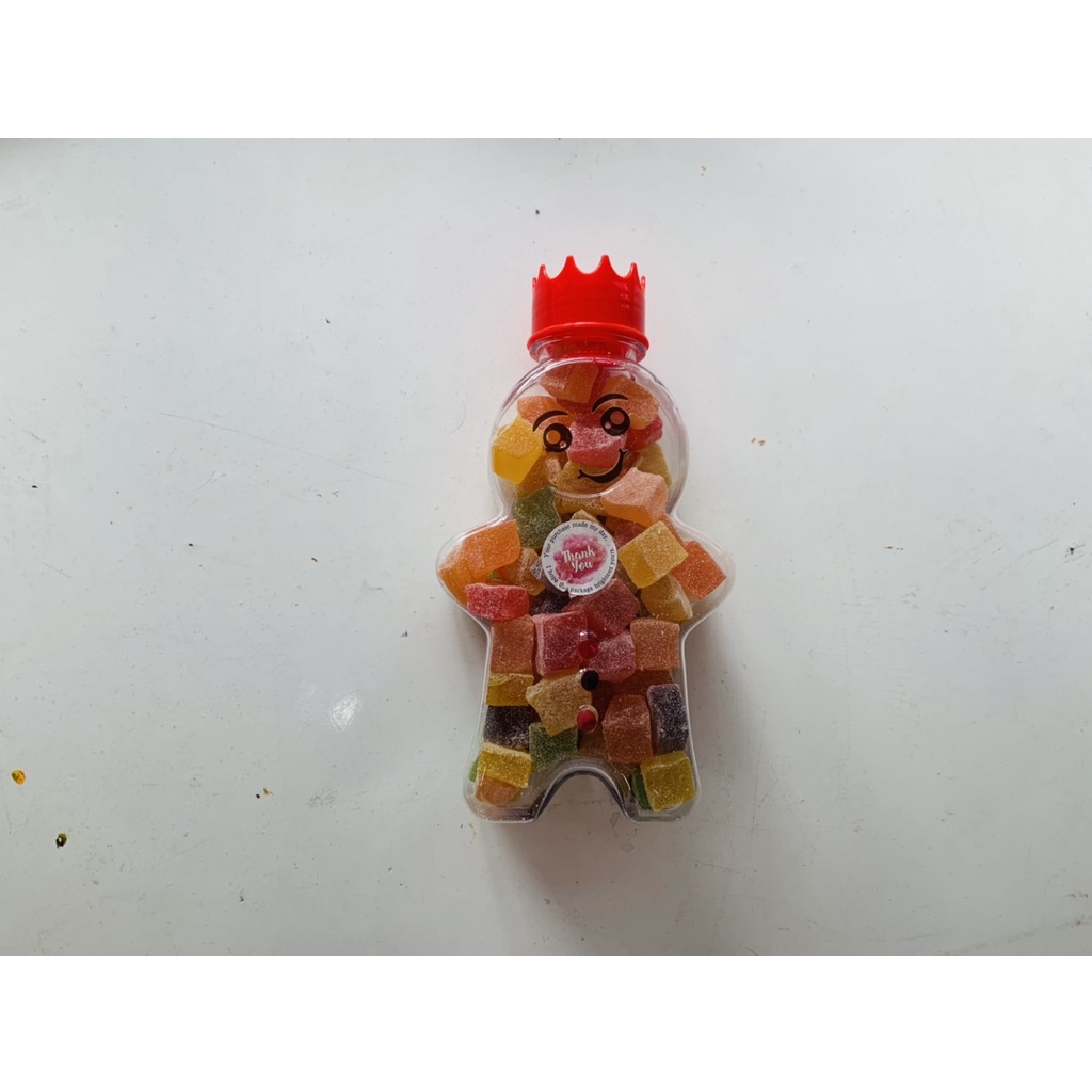 Kẹo dẻo Đà Lạt đóng chai 500ml đủ loại gấu BR, Mèo, Bánh Qui Gừng Siêu Hót