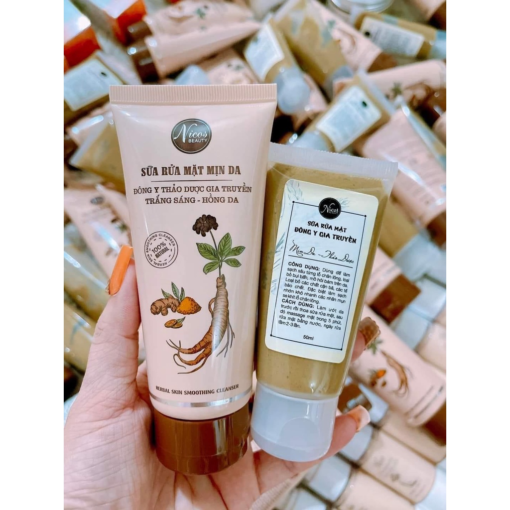 SỮA RỬA MẶT ĐÔNG Y GIA TRUYỀN NICOS TUÝP 50 GRAM, 80 GRAM