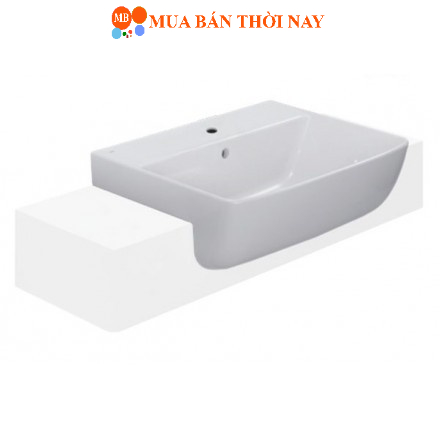 Chậu rửa lavabo INAX L-345V Bán âm bàn, Cam kết chính hãng