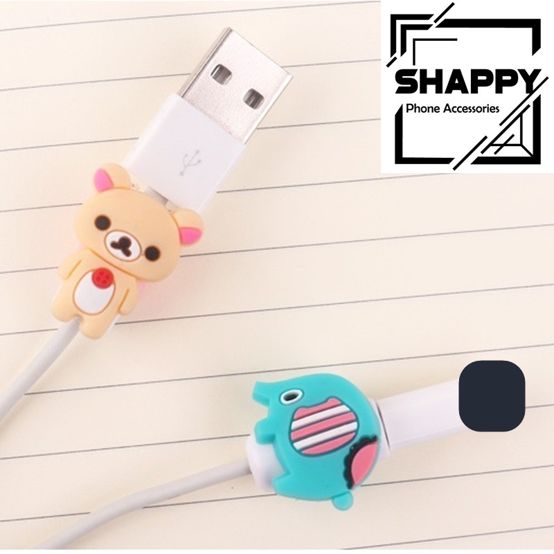 Kẹp Bảo Vệ Đầu Sạc Hình Thú - Kẹp Chống Đứt Gãy Dây Cáp Sạc Điện Thoại Giao Ngẫu Nhiên