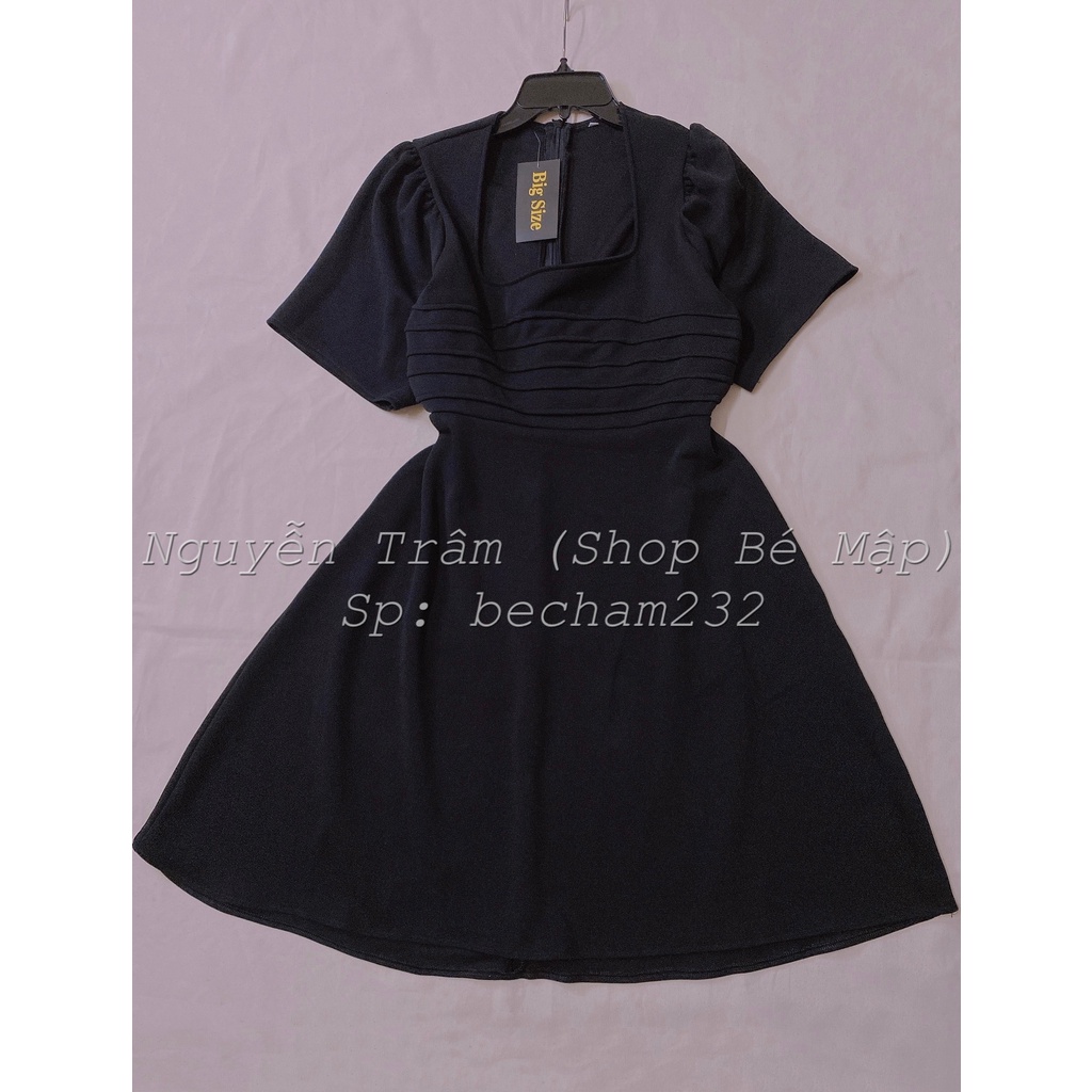 Đầm Babydoll Xòe Gân Ngưc BigSize 65-85Kg