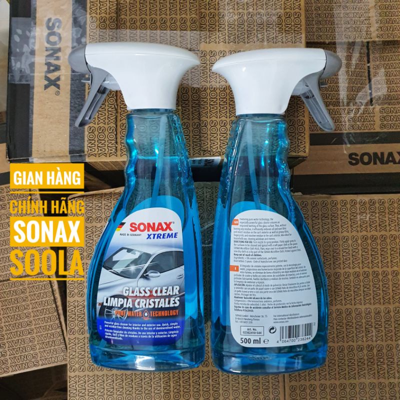 Nước lau kính công nhệ Pure Water cao cấp SONAX Xtreme Glass Clear 238241 500ml
