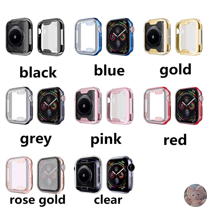 Vỏ đồng hồ làm từ tpu mềm cho iWatch seri 7 6 SE 5 4 3 2 1 Apple Watch size 41mm 45mm 38mm 42mm 40mm 44mm