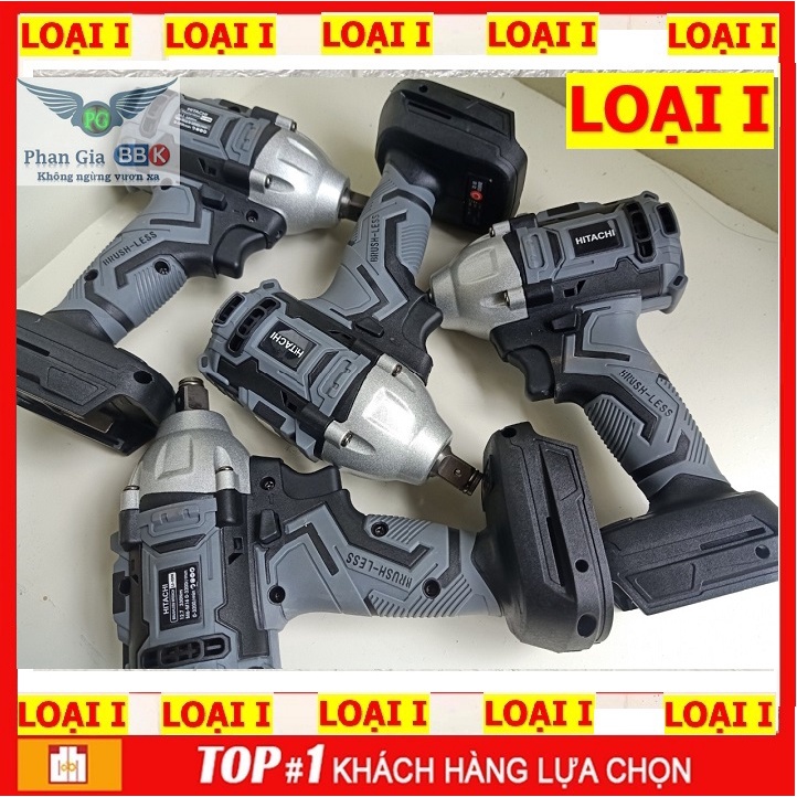 Thân máy siết bulong, vặn bulong bắt vít không than, 2 trong 1