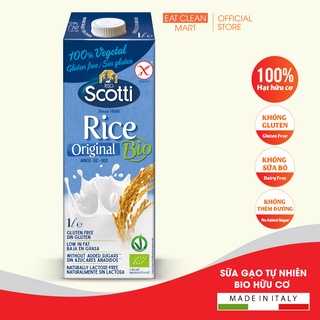 Sữa Gạo Tự Nhiên BIO Hữu Cơ Riso Scotti - BIO Original Rice Drink - Hộp 1L