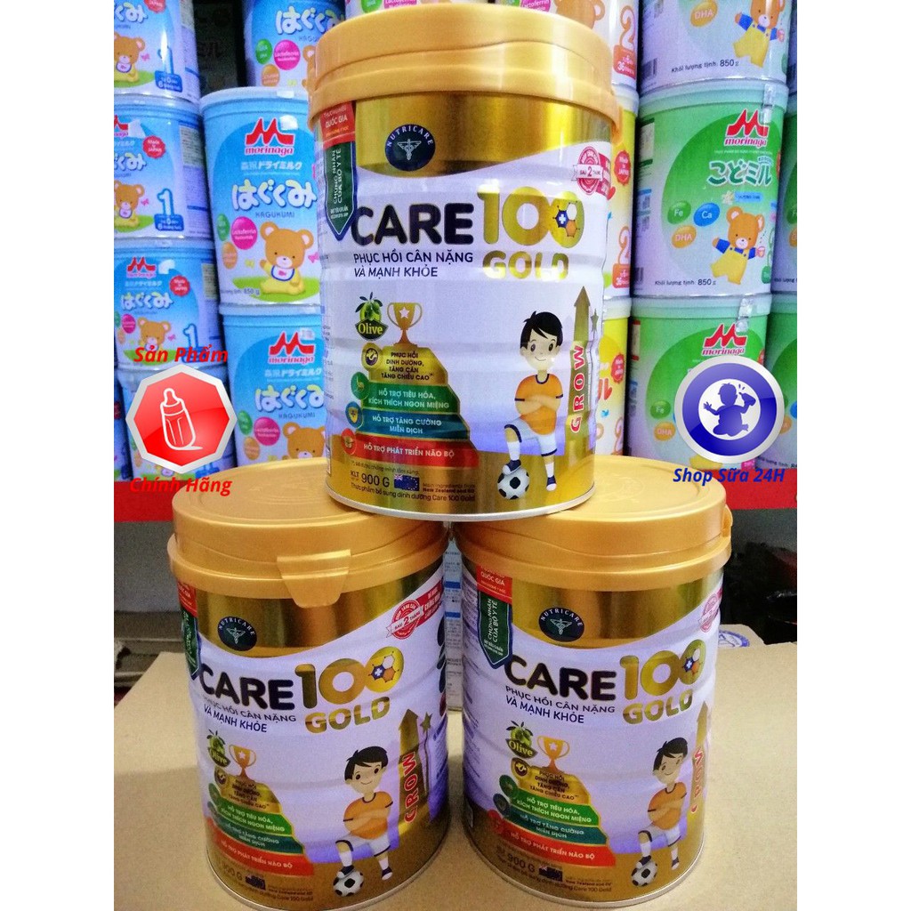 [MẪU MỚI] Sữa Care 100 Gold 900g cho trẻ biếng ăn, suy dinh dưỡng