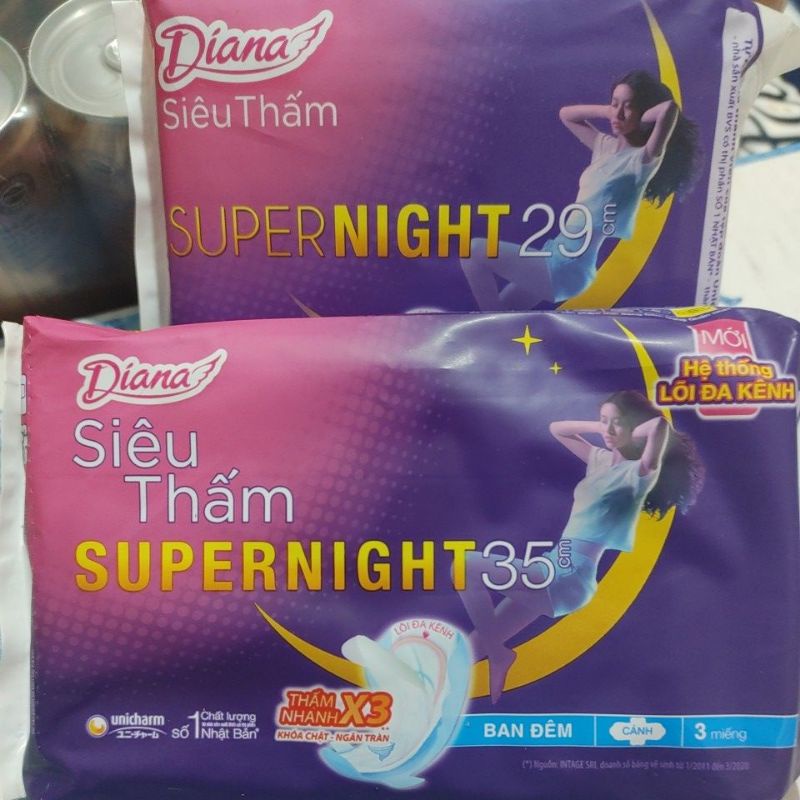 Băng Vệ Sinh Diana Supernight Ban Đêm