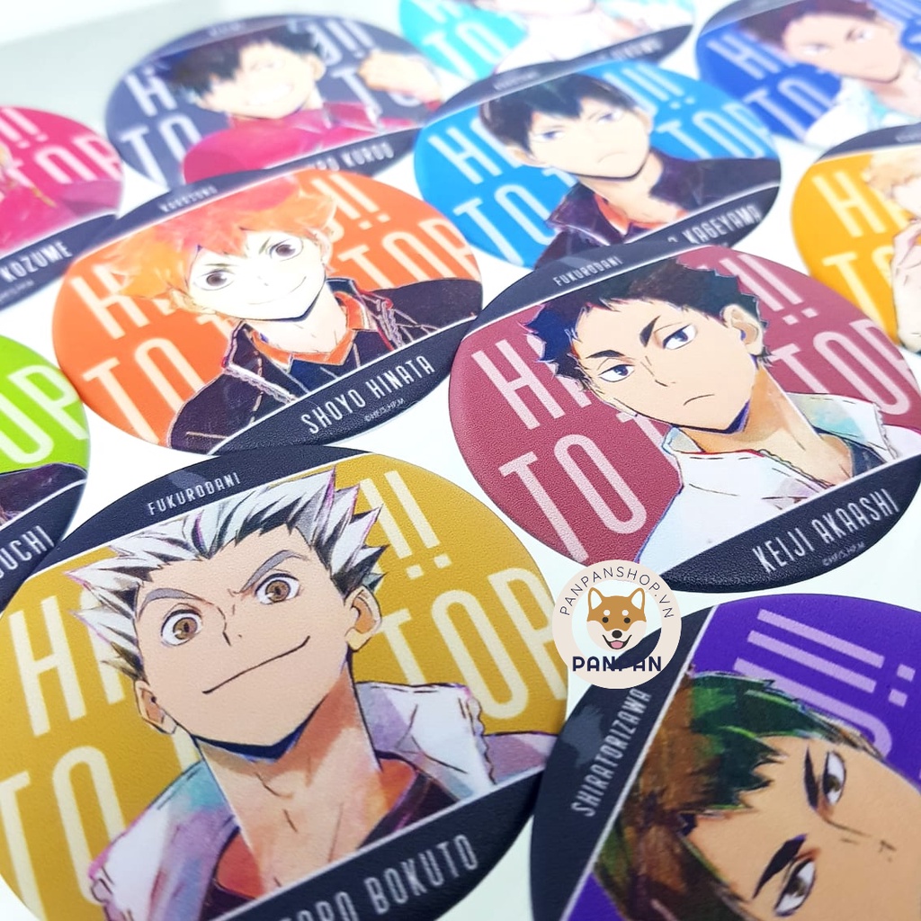 Huy Hiệu Haikyuu! To The Top 13 Nhân Vật (6CM) Haikyu