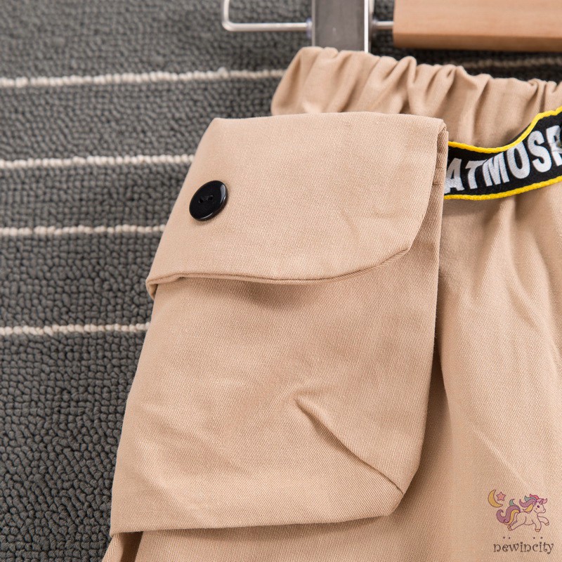 Quần Dài Màu Trơn Đơn Giản Dành Cho Bé Trai