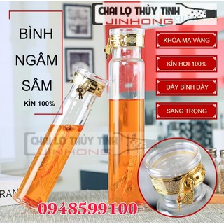 Bình Ngâm Rươu Nhân Sâm 1 Lít Cao Cấp Có Khóa