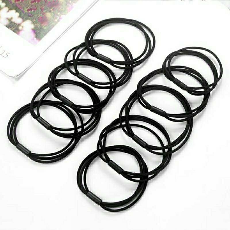 10 dây cột tóc đen 3 vòng
