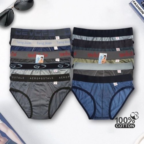 Quần lót nam co giãn đủ siz, quần sịp nam chéo tam giác nhiều màu đẹp Giao ngẫu nhiên -  Men87_store