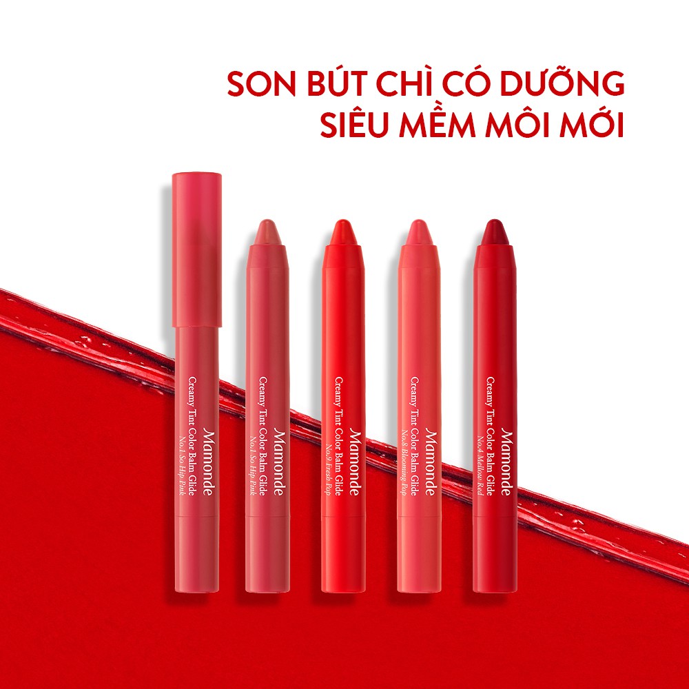 Son bút chì phiên bản mới Mamonde Creamy Tint Color Balm Glide 1.2g