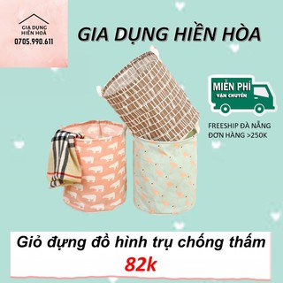 Giỏ đựng đồ, chăn mền hình trụ chống thấm siêu to [Freeship Đà Nẵng]