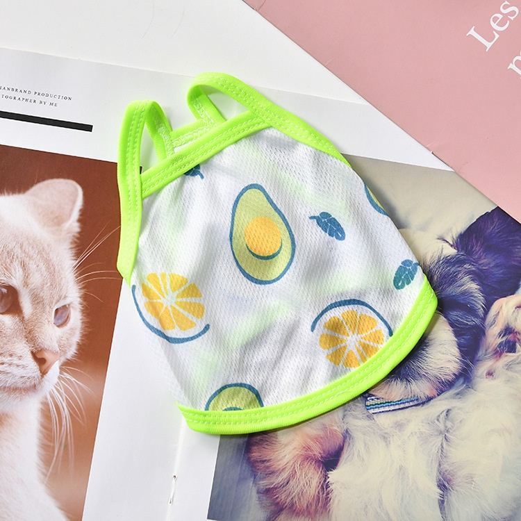 Áo Không Tay Vải Mỏng Thời Trang Mùa Hè Dành Cho Thú Cưng