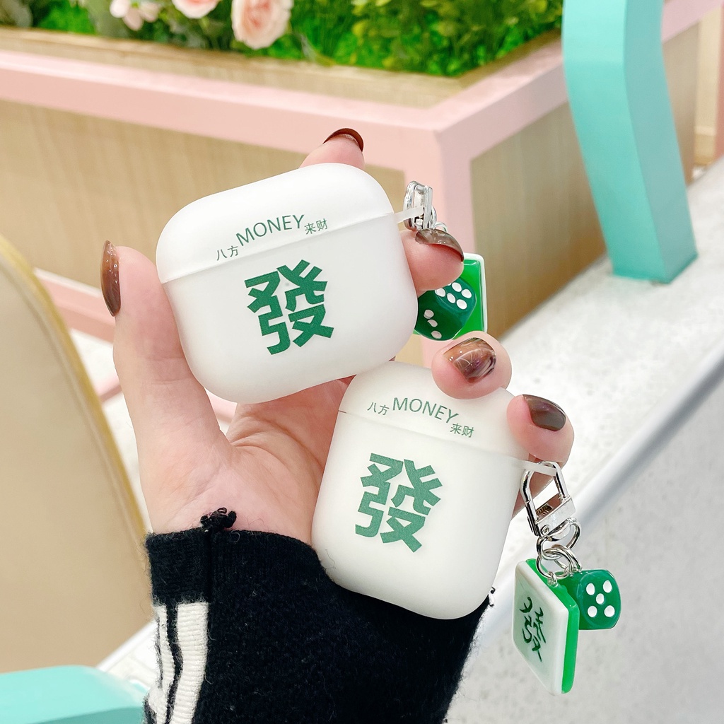 Vỏ Bảo Vệ Hộp Sạc Tai Nghe compatible AirPods Pro 3 2 3D Bằng Da Pu